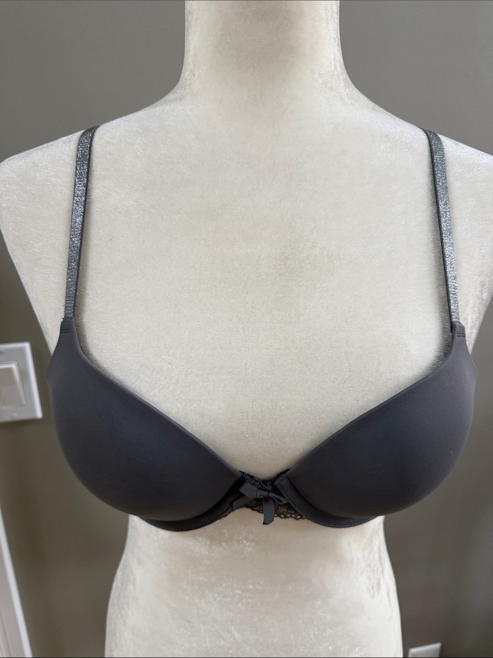 NWOT AERIE Gray Push Up Underwire Bra